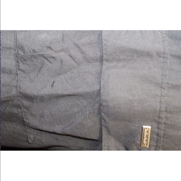 Timberland Men Windbreaker Jacket Large Black W Blue Fur Lining Winter - Picture 7 of 13